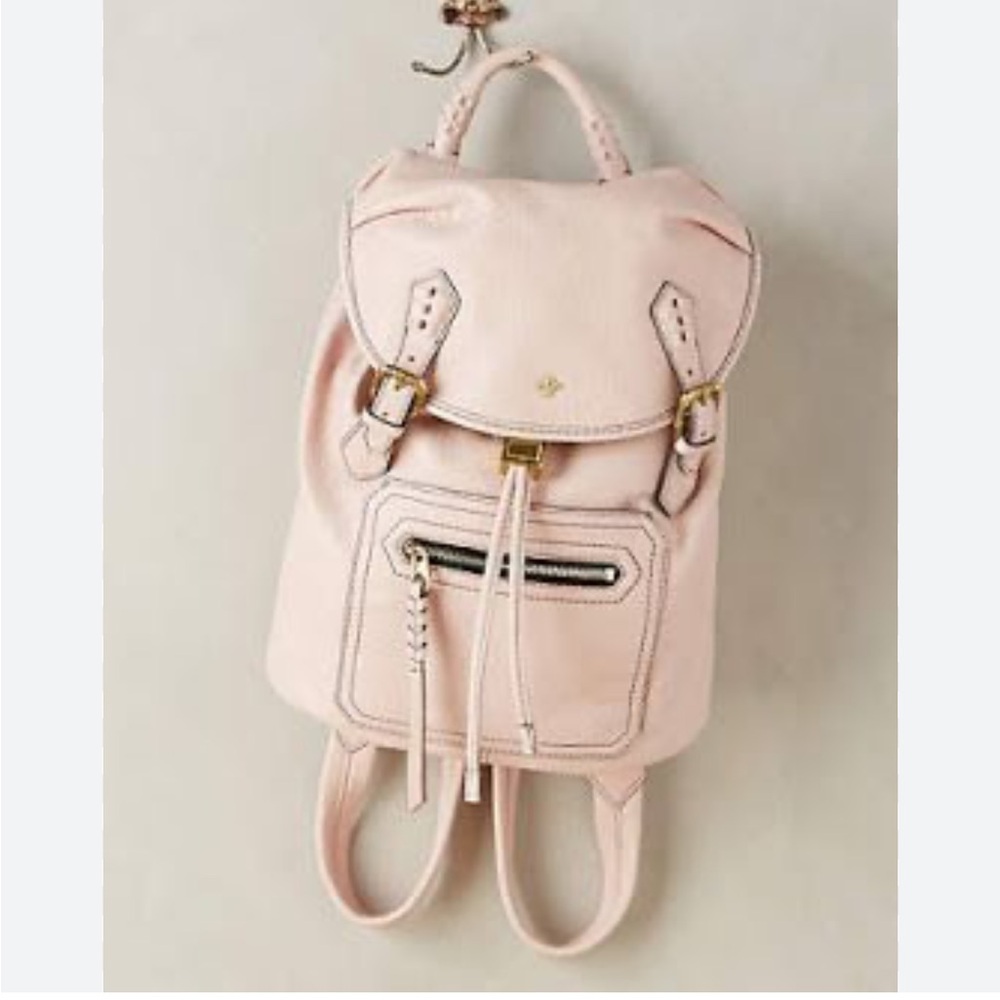 orYANY blush pink leather backpack